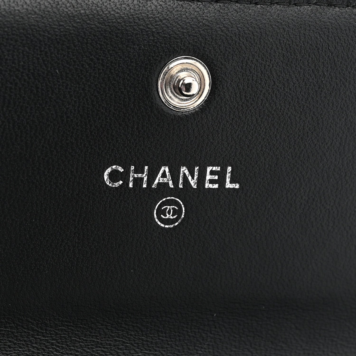 Chanel Lambskin Chevron Quilted Large Gusset Flap Wallet So Black 6 of 8