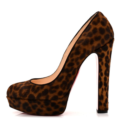Christian Louboutin Calf Hair Leopard Print Mini Chad Bibi 140 Pumps 38 1 of 10
