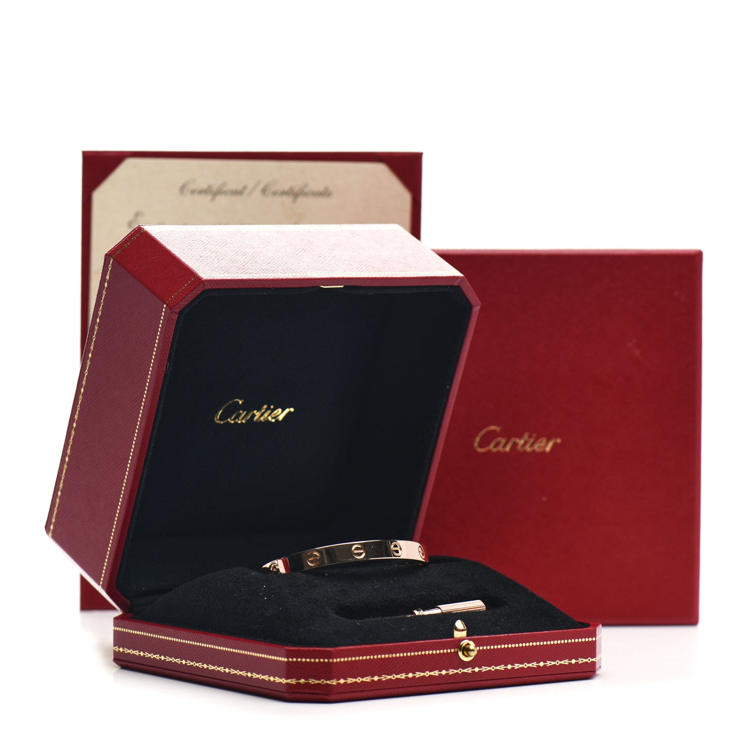 Cartier 18K Pink Gold LOVE Bracelet 17 8 of 8