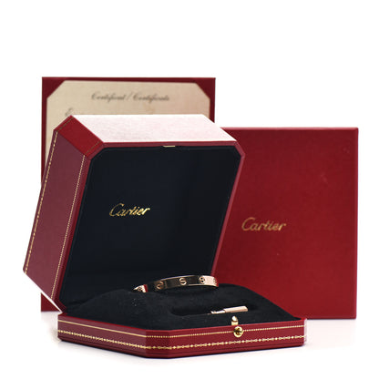 Cartier 18K Pink Gold LOVE Bracelet 17 8 of 8