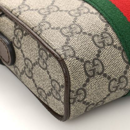 Gucci GG Supreme Monogram Web Mini Ophidia Messenger Brown 8 of 11