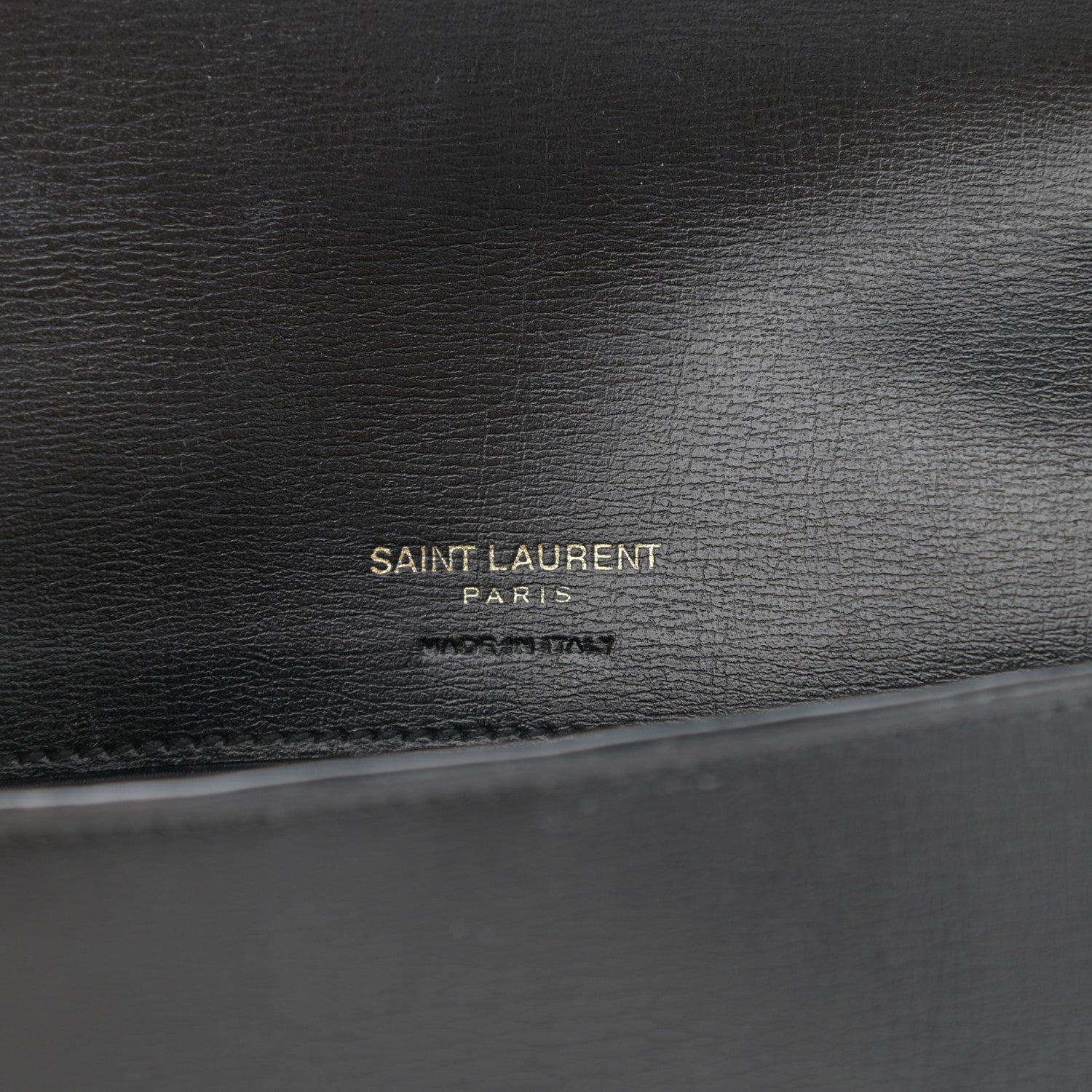Saint Laurent Calfskin Monogram Cassandre Phone Holder With Strap Black 6 of 9