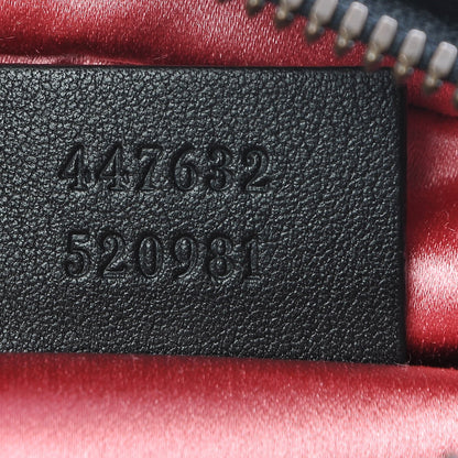 Gucci Velvet Matelasse Small GG Marmont Chain Shoulder Bag Black 7 of 7