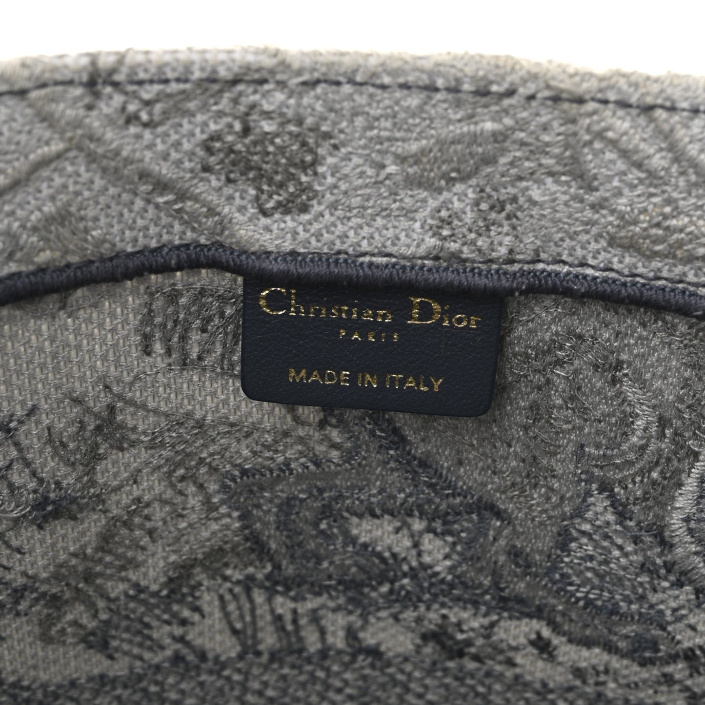 Gradient Canvas Embroidered Large Dioriviera Toile De Jouy Book Tote Blue