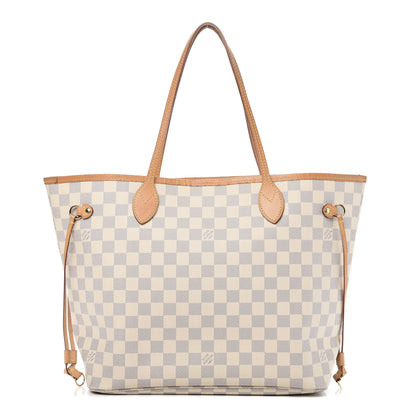 Louis Vuitton Damier Azur Neo Neverfull MM Rose Ballerine 1 of 19