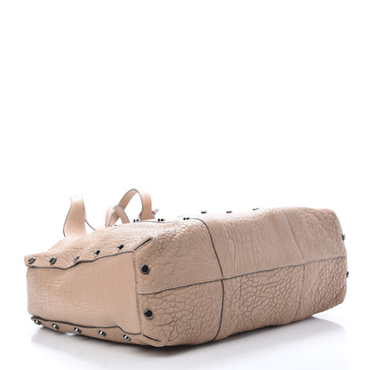 Jimmy Choo Grained Calfskin Studded Lockett Shopper Tote Ballet Pink 4 of 11
