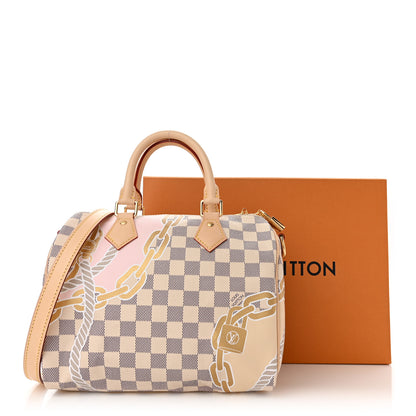 Louis Vuitton Damier Azur Nautical Speedy Bandouliere 25 10 of 10