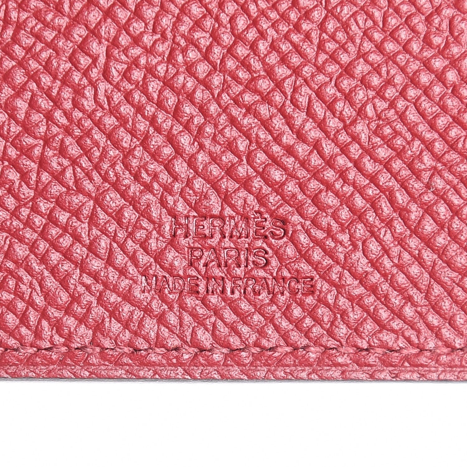 Hermes Epsom Tarmac PM Passport Holder Rouge Grenat 5 of 6