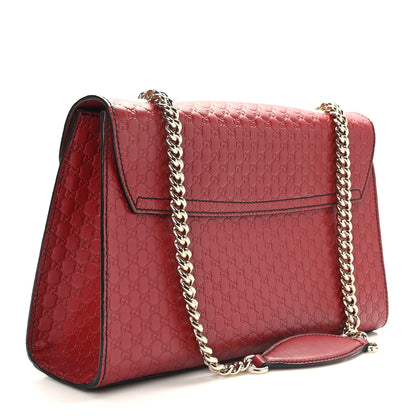 Gucci Microguccissima Medium Emily Chain Shoulder Bag Red 3 of 9