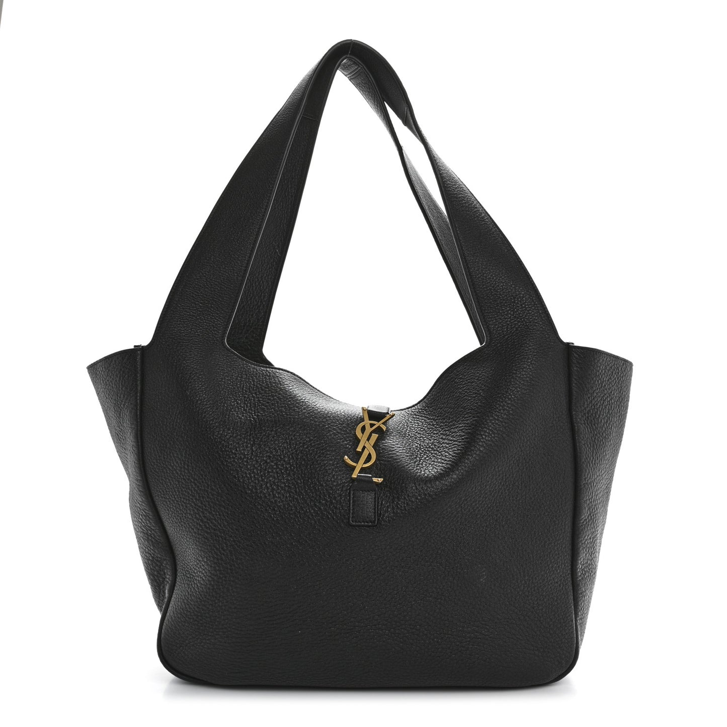 Grained Deerskin Bea Tote Black