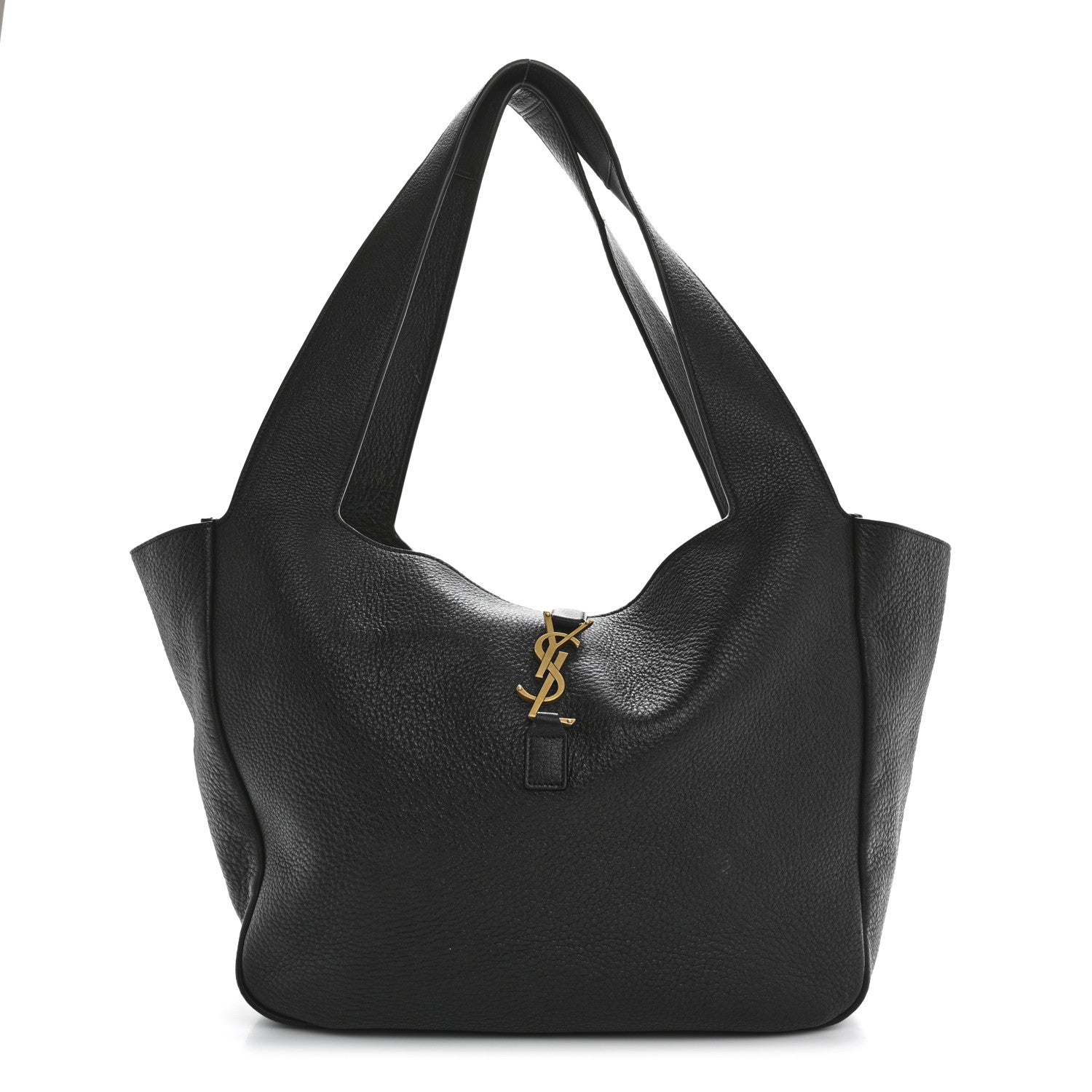 Saint Laurent Grained Deerskin Bea Tote Black 1 of 11