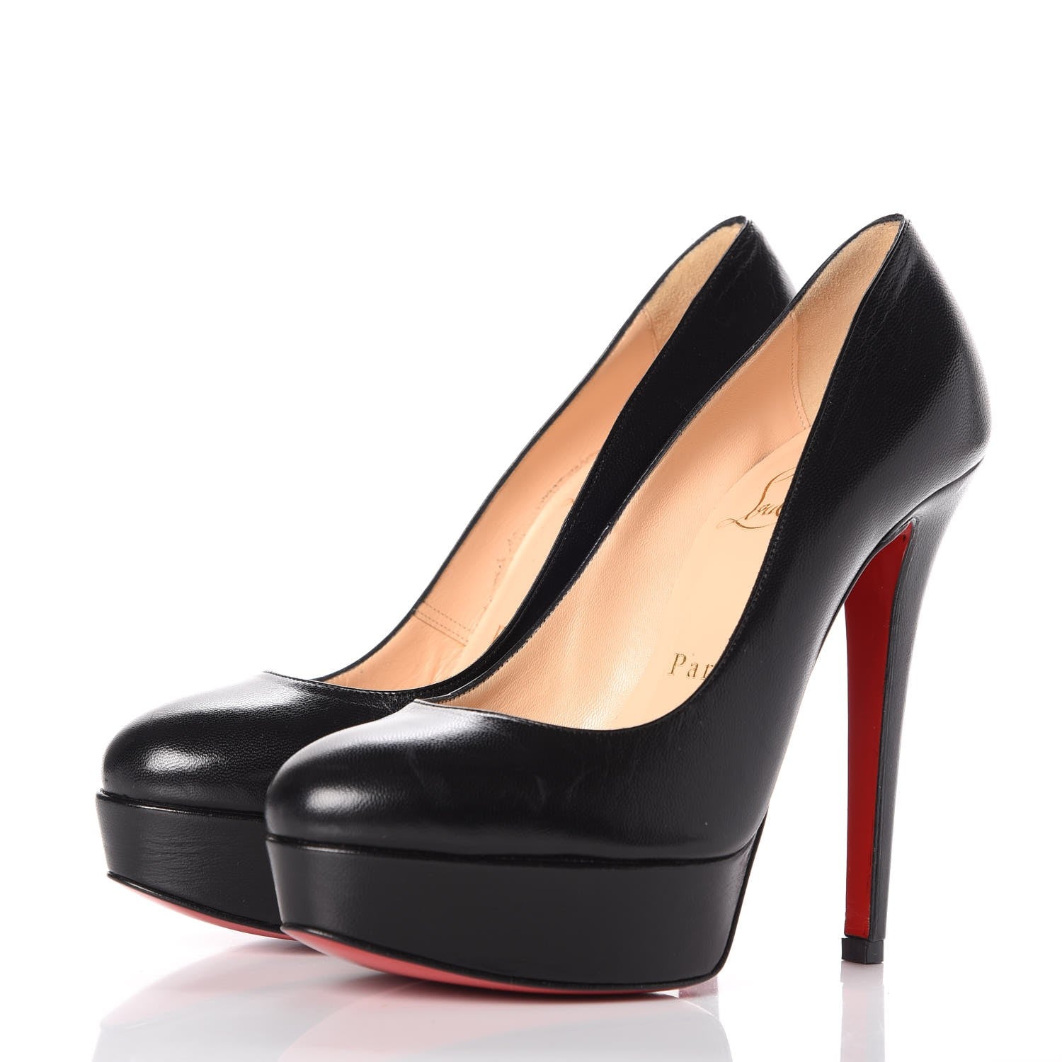 Christian Louboutin Kid Bianca 140 Pumps 35 Black 3 of 6