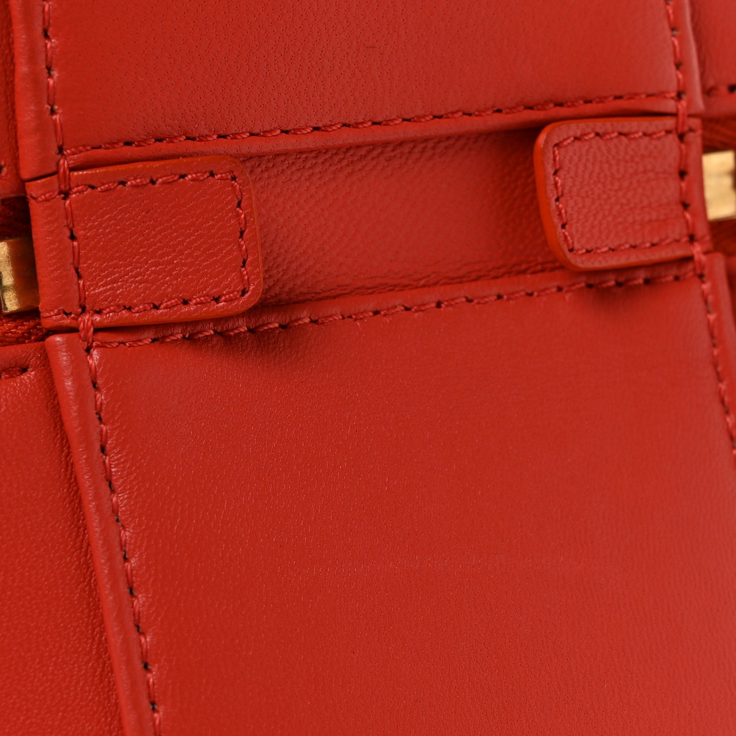 Lambskin Timeless Vanity Cosmetic Case Red