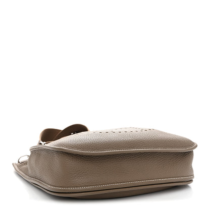 Hermes Taurillon Clemence Evelyne III PM Etoupe 4 of 11
