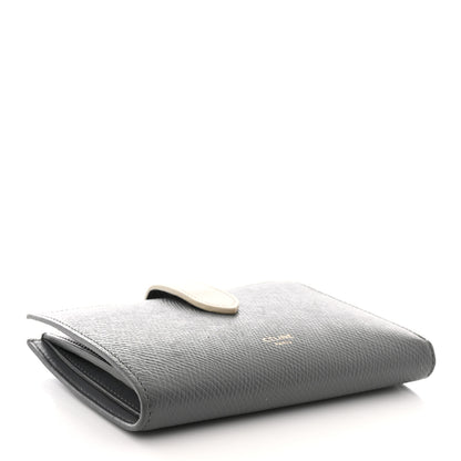 Celine Grained Calfskin Medium Multifunction Strap Wallet Grey Chalk 4 of 12