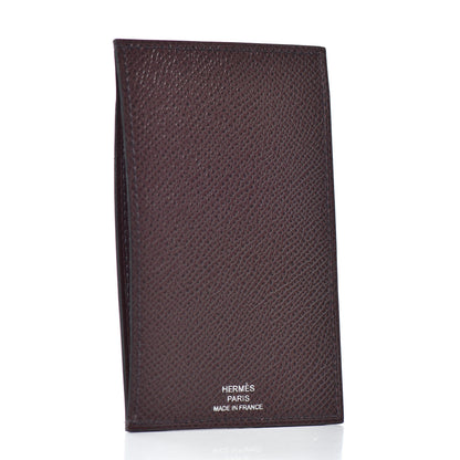 Hermes Epsom Chevre Mysore Les Petits Chevaux Card Holder Rouge Sellier Caramel Pink Rose Sakura 3 of 4