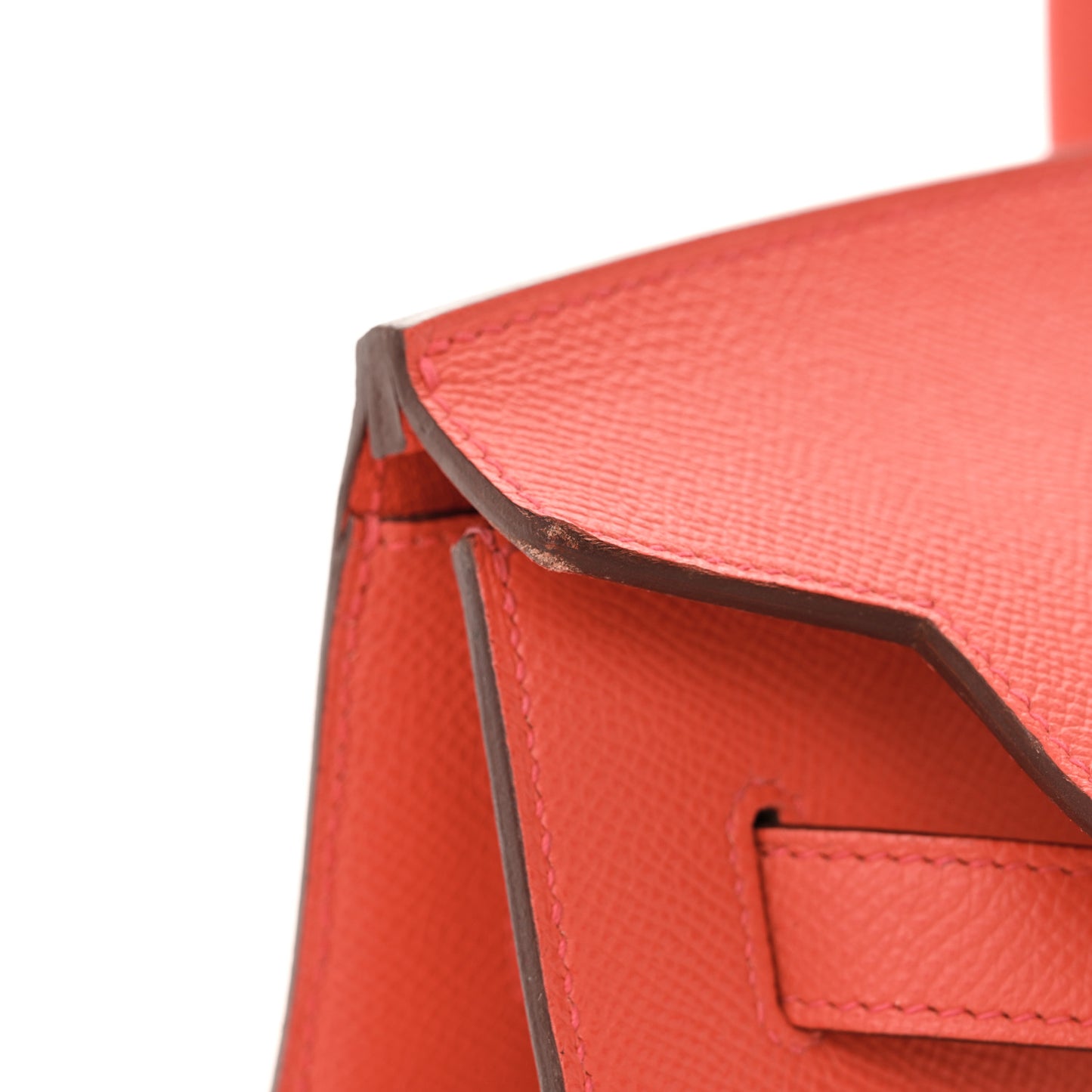 Epsom Horseshoe Birkin Sellier 35 Rose Texas