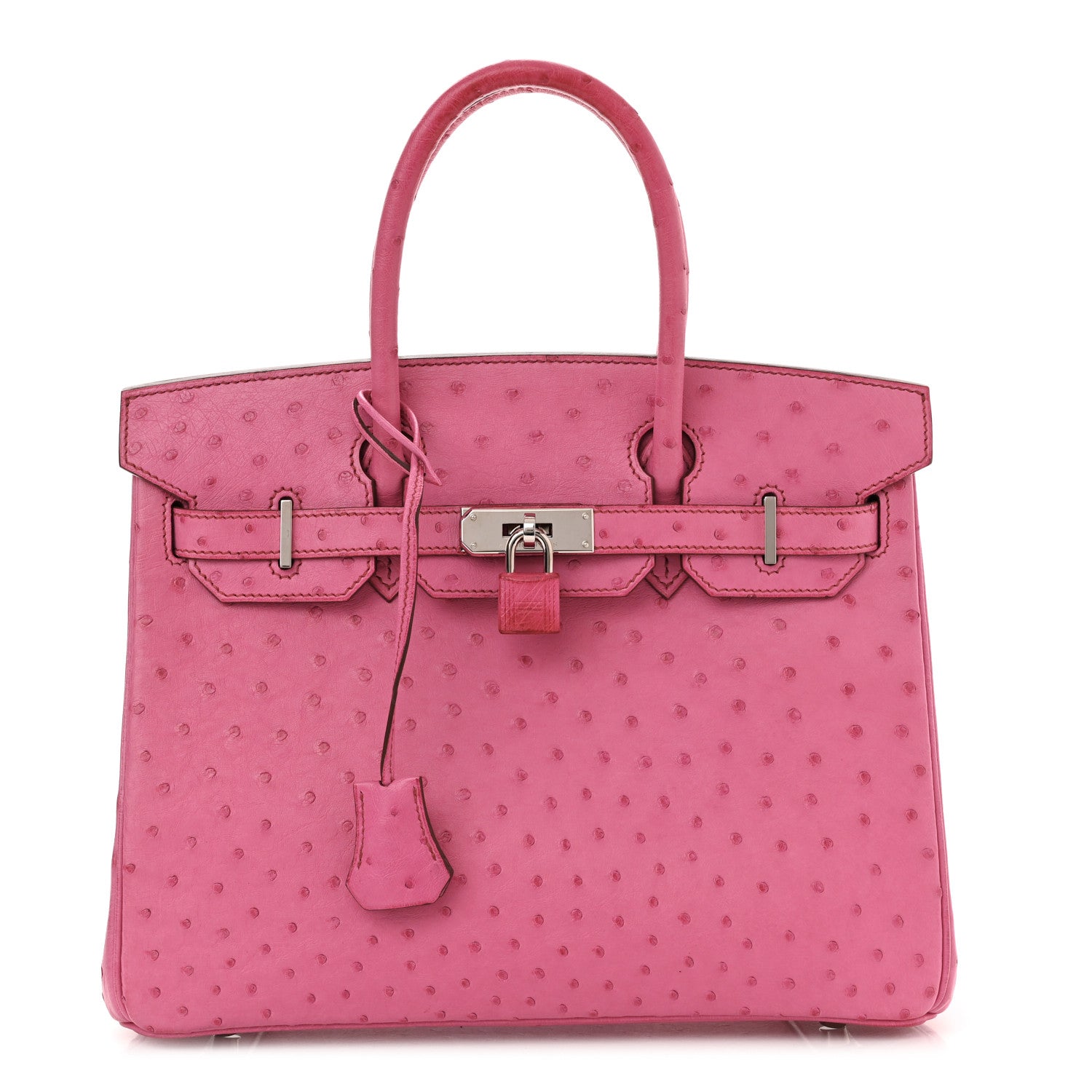 Hermes Ostrich Birkin 30 Rose Tyrien 1 of 10