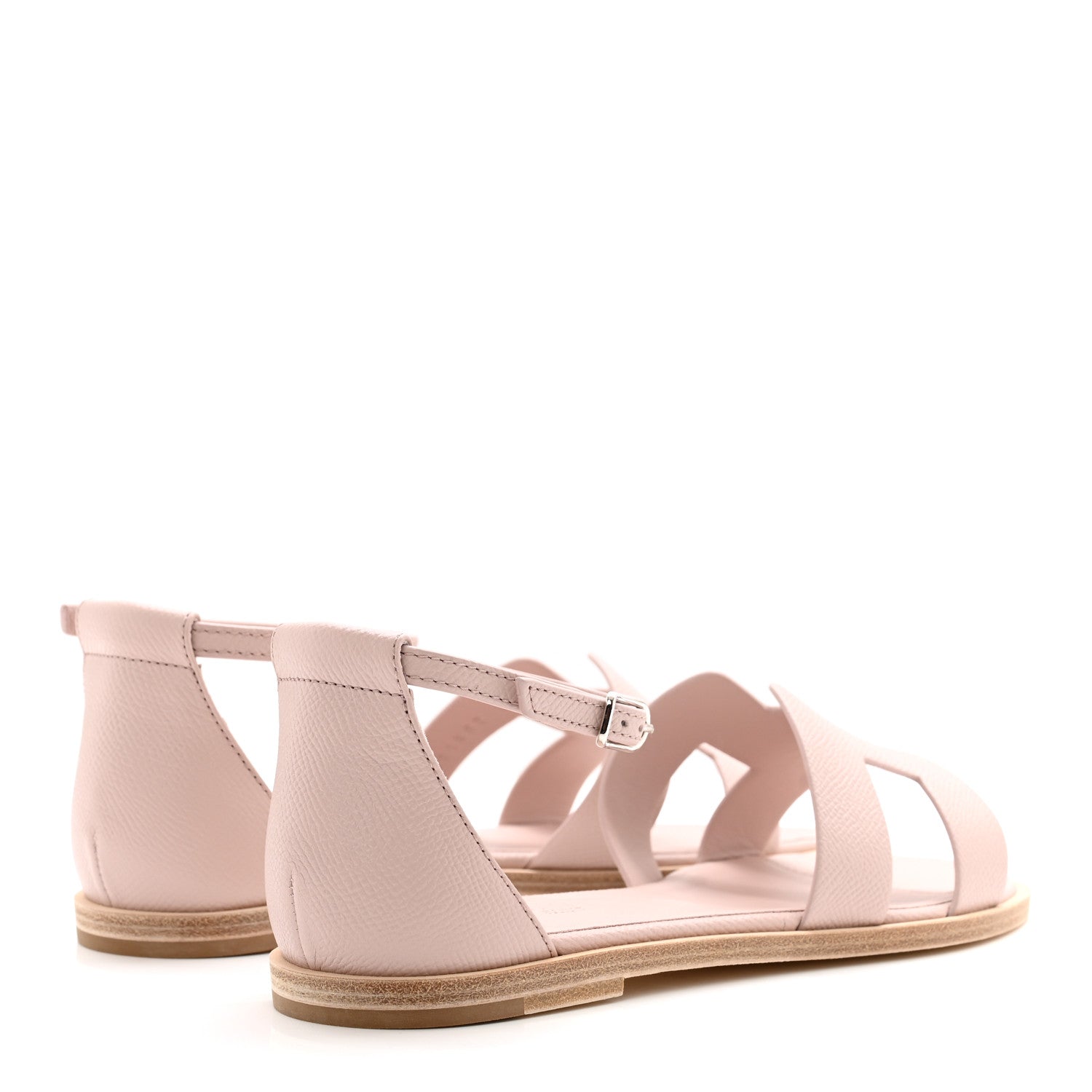 Hermes Epsom Santorini Sandals 37 Rose Porcelaine 37 Rose Porcelaine 4 of 9