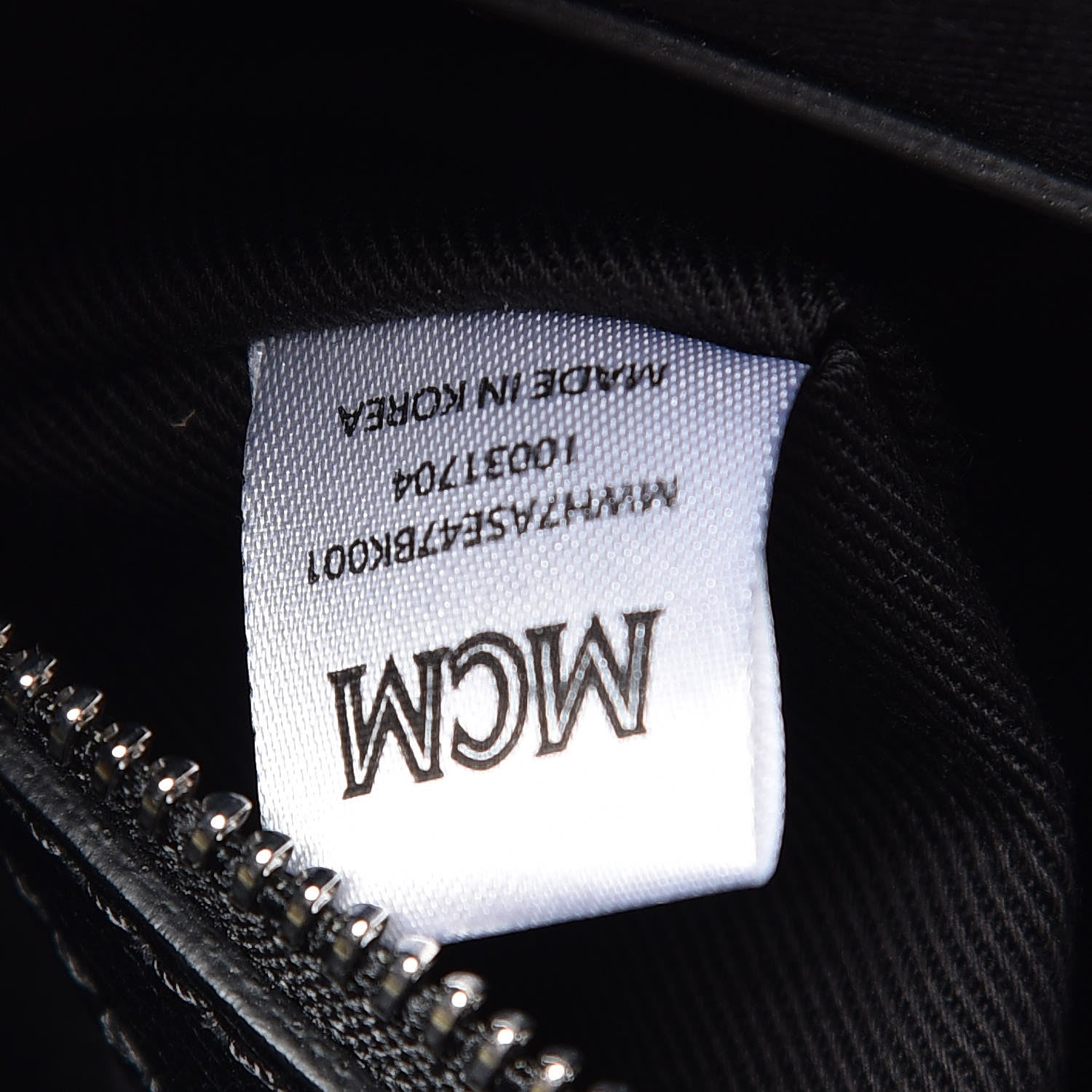 MCM Calfskin Ottomar Monogram Essential Hobo Black 9 of 9