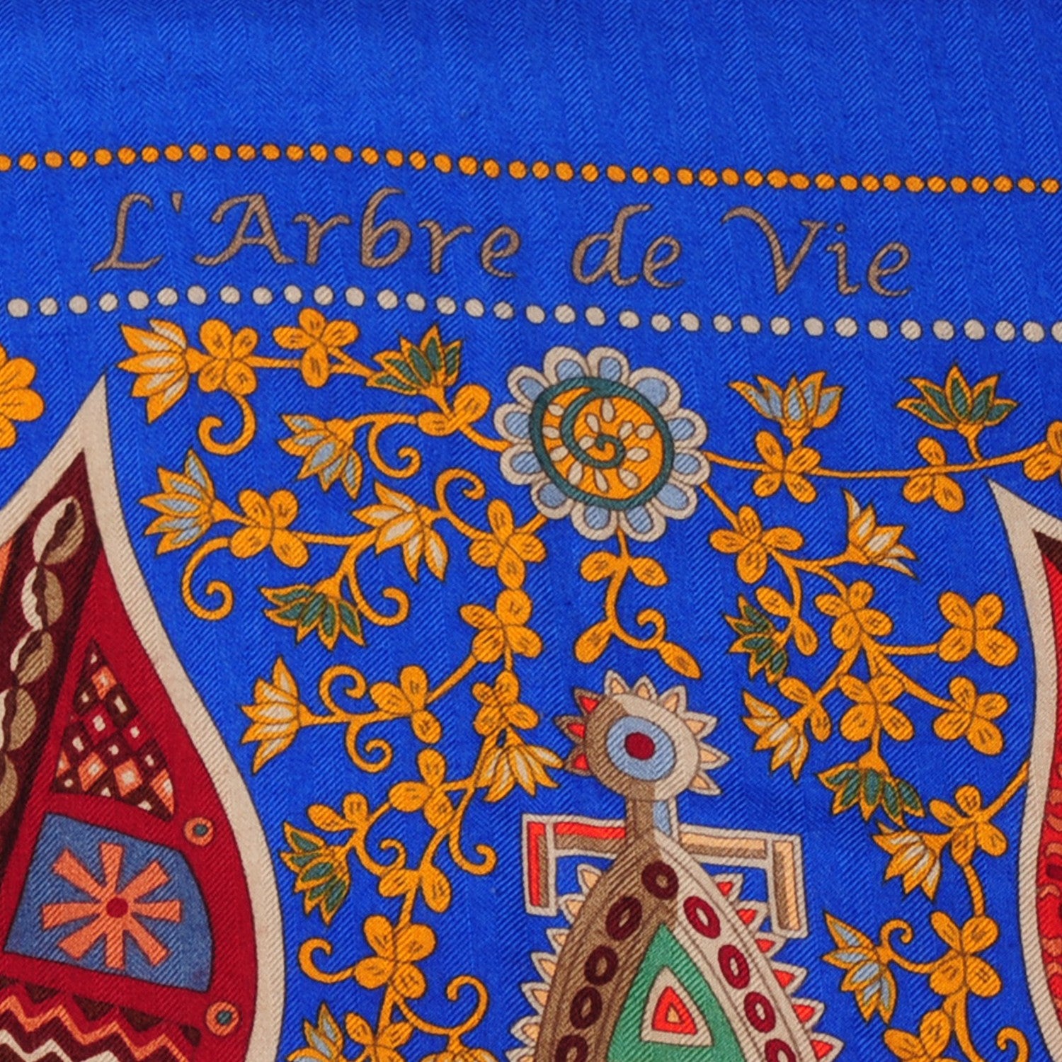Hermes Cashmere Silk L'Arbre De Vie Shawl 140 5 of 8