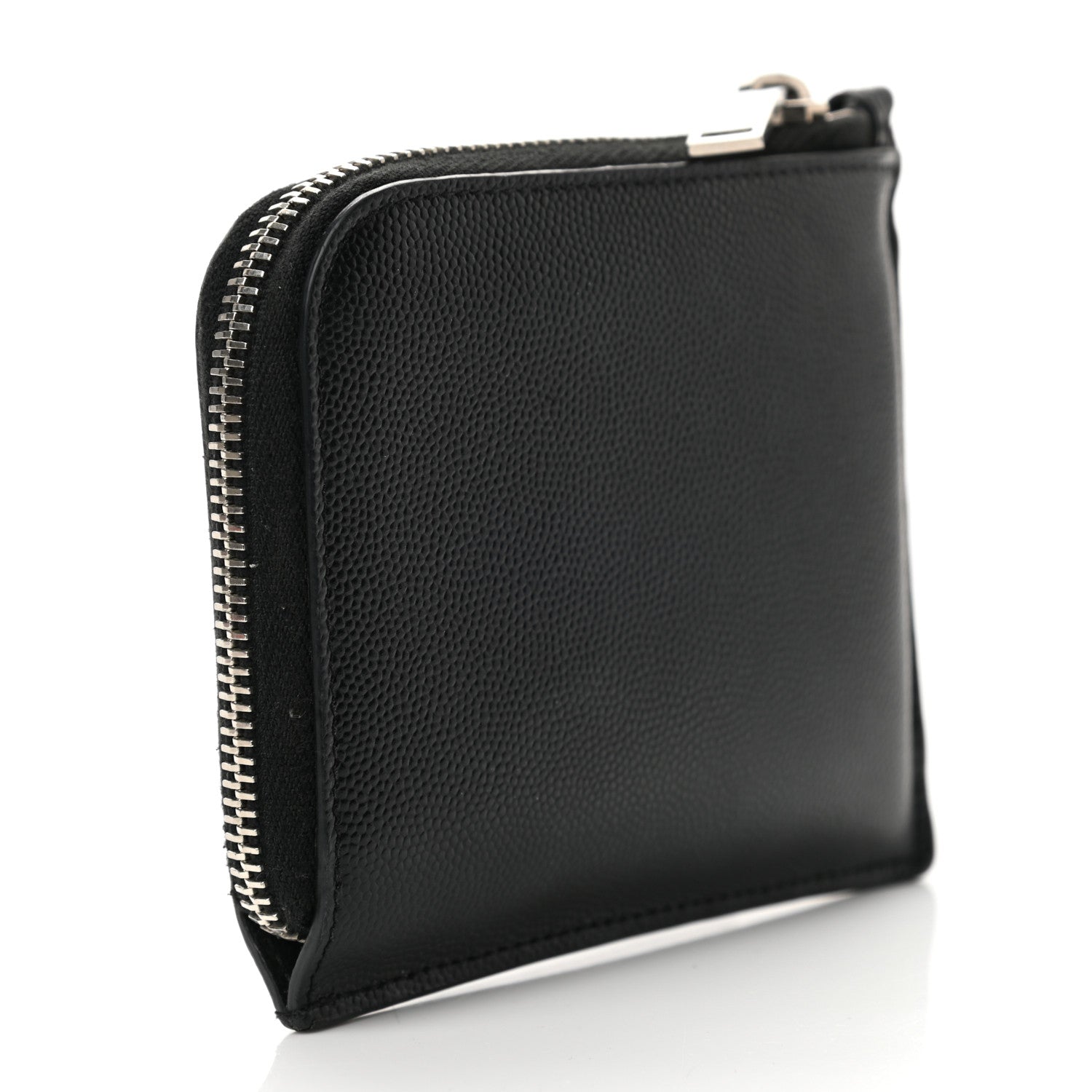 Saint Laurent Calfskin Rider California Zipped Coin Pouch Wallet Black 2 of 10