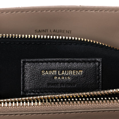 Saint Laurent Calfskin Y Quilted Monogram Medium Loulou Chain Satchel Dark Beige 7 of 12