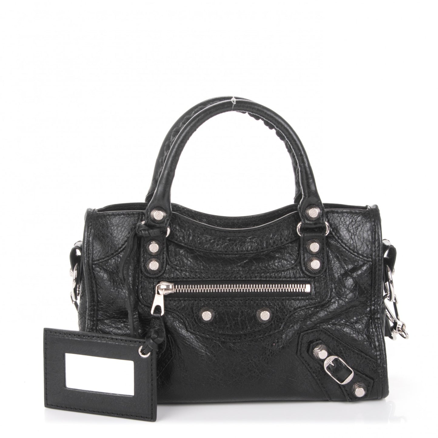 Agneau Giant 12 Silver Hardware Mini City Black