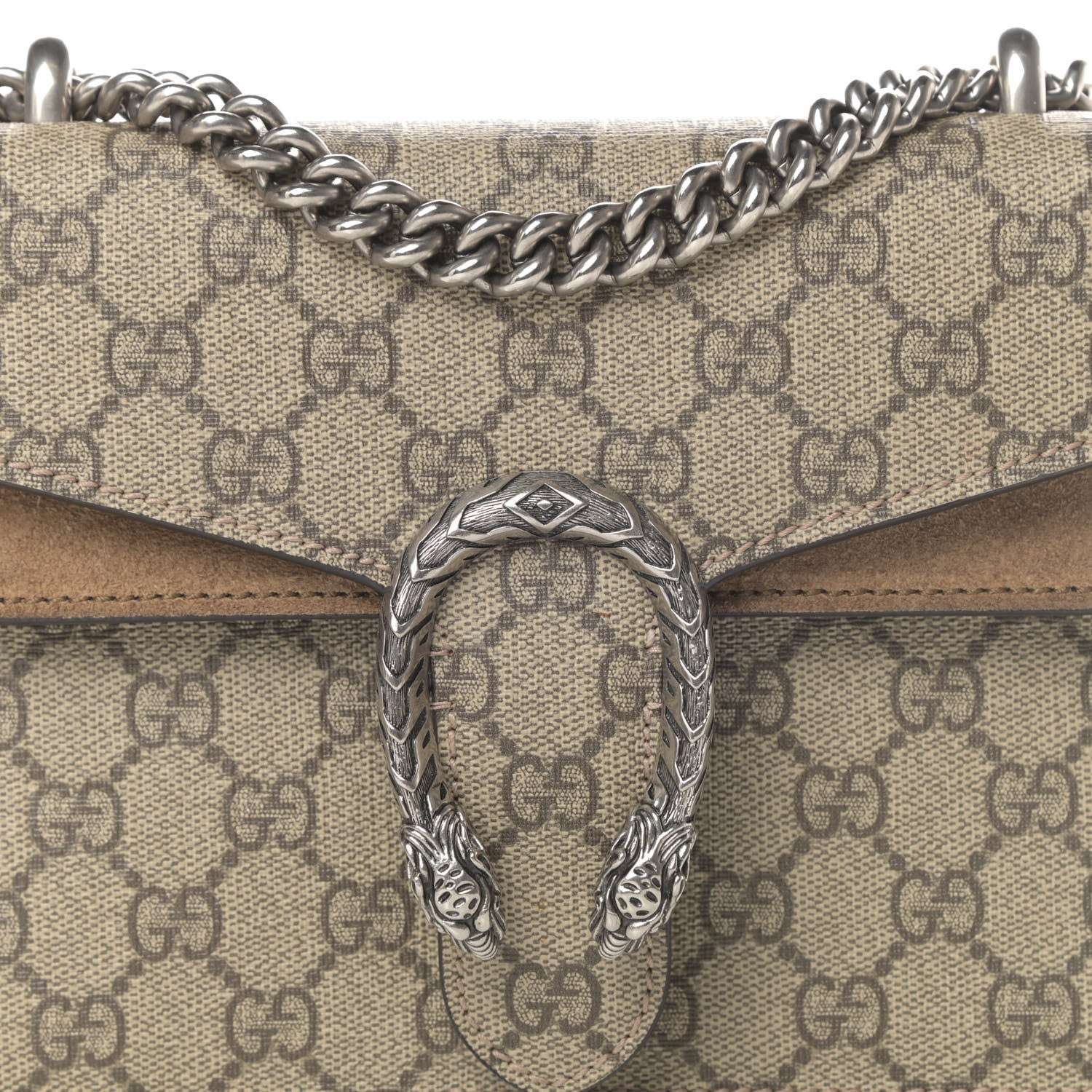 Gucci GG Supreme Monogram Mini Dionysus Shoulder Bag Taupe 11 of 13