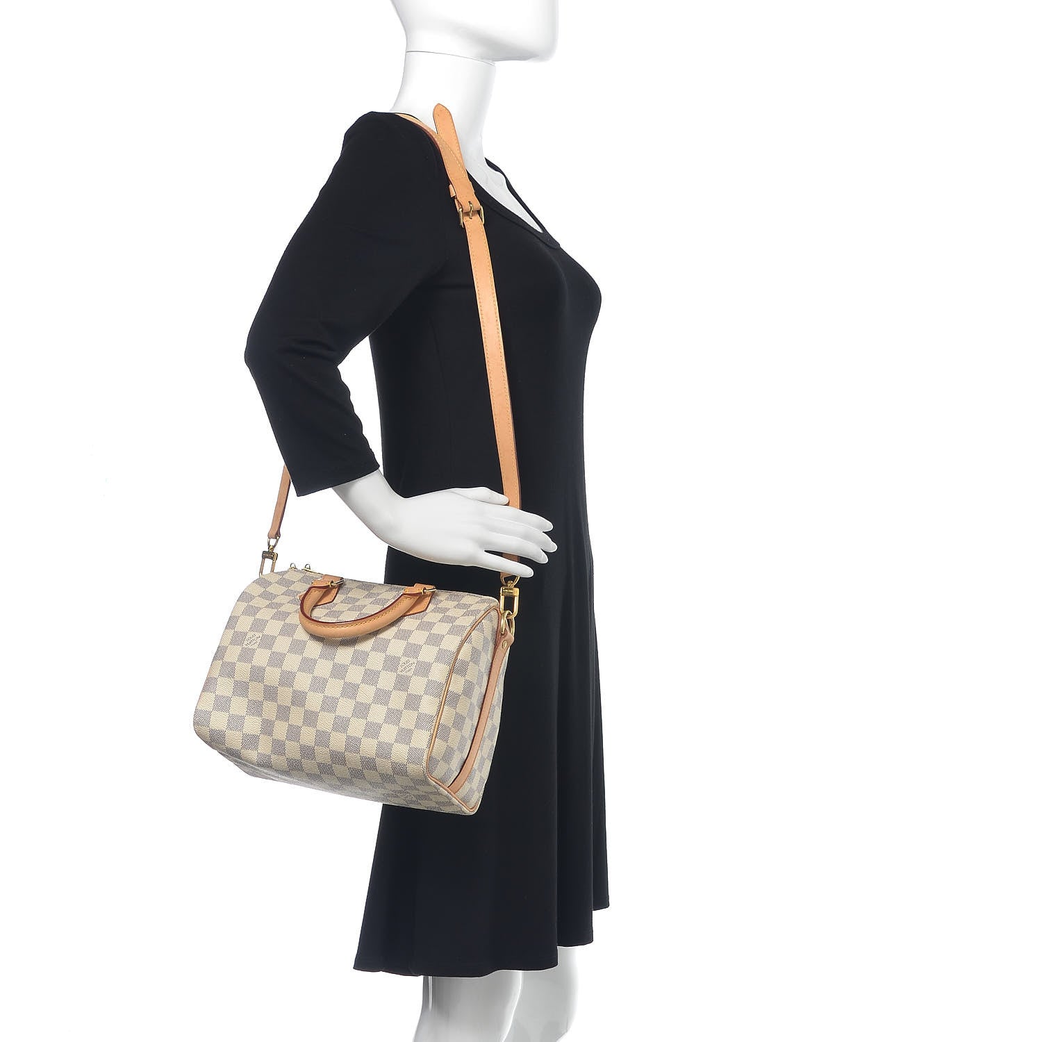 Louis Vuitton Damier Azur Speedy Bandouliere 25 2 of 19