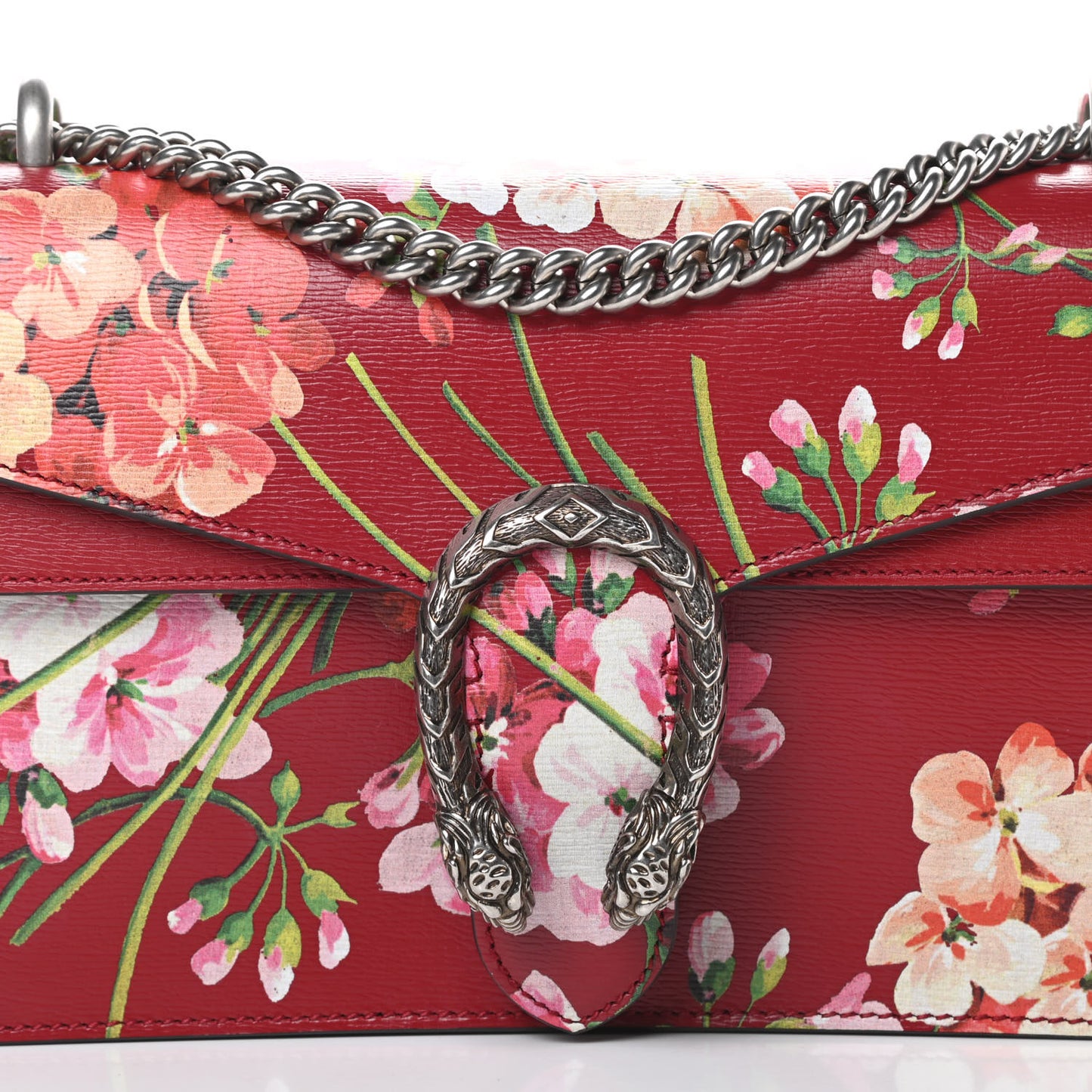 Calfskin Blooms Print Small Dionysus Shoulder Bag Romantic Cherry Multicolor