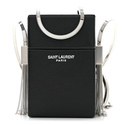 Saint Laurent Lambskin Smoking Box Crossbody Black 1 of 11