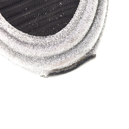 Chanel Glitter Stretch Fabric CC Sneakers 36.5 Black Silver 7 of 11