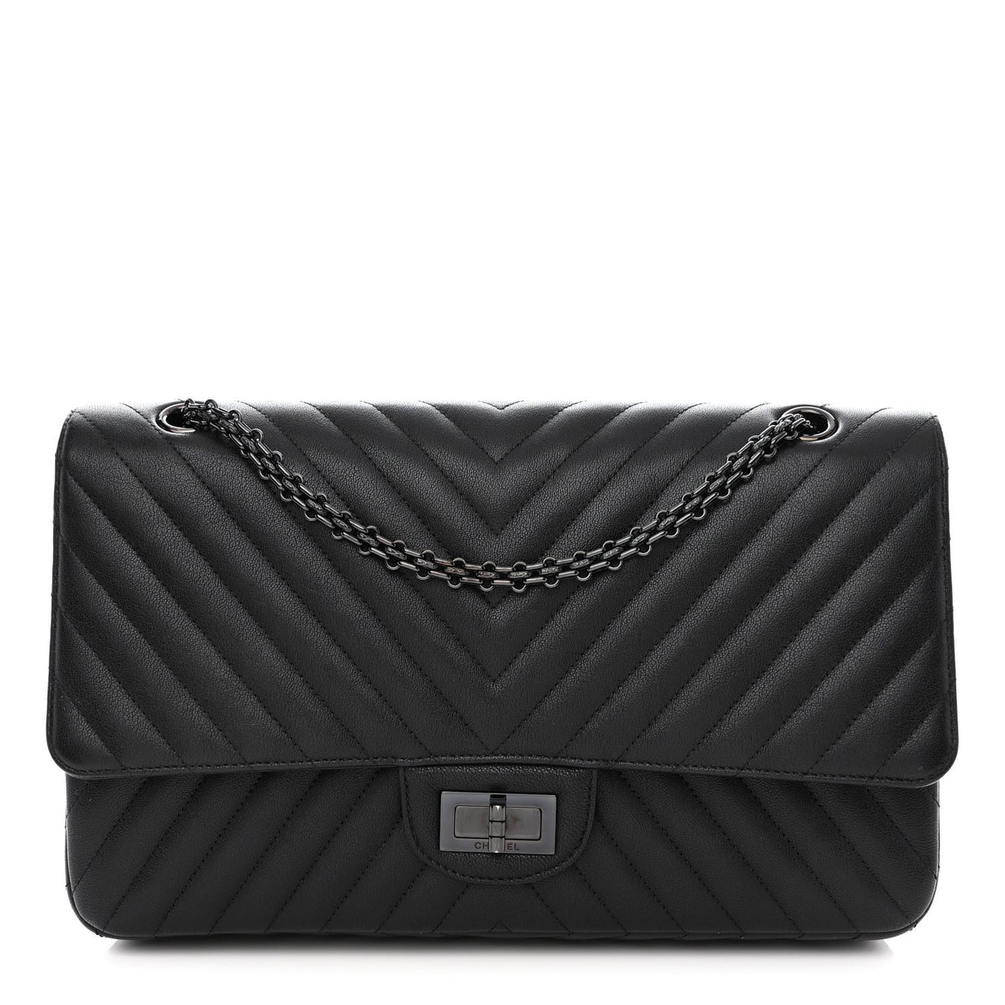 Sheepskin Chevron Quilted 2.55 Reissue 227 Flap So Black