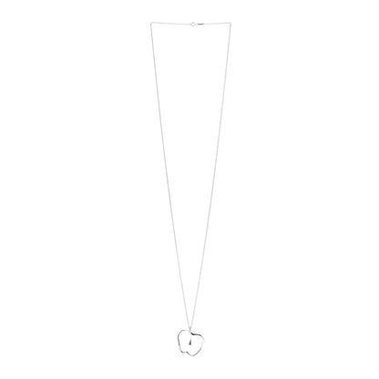 Tiffany Sterling Silver Large Elsa Peretti Apple Pendant Necklace 3 of 4