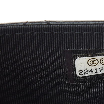 Chanel Lambskin Quilted Flap Card Holder Black 8 of 9
