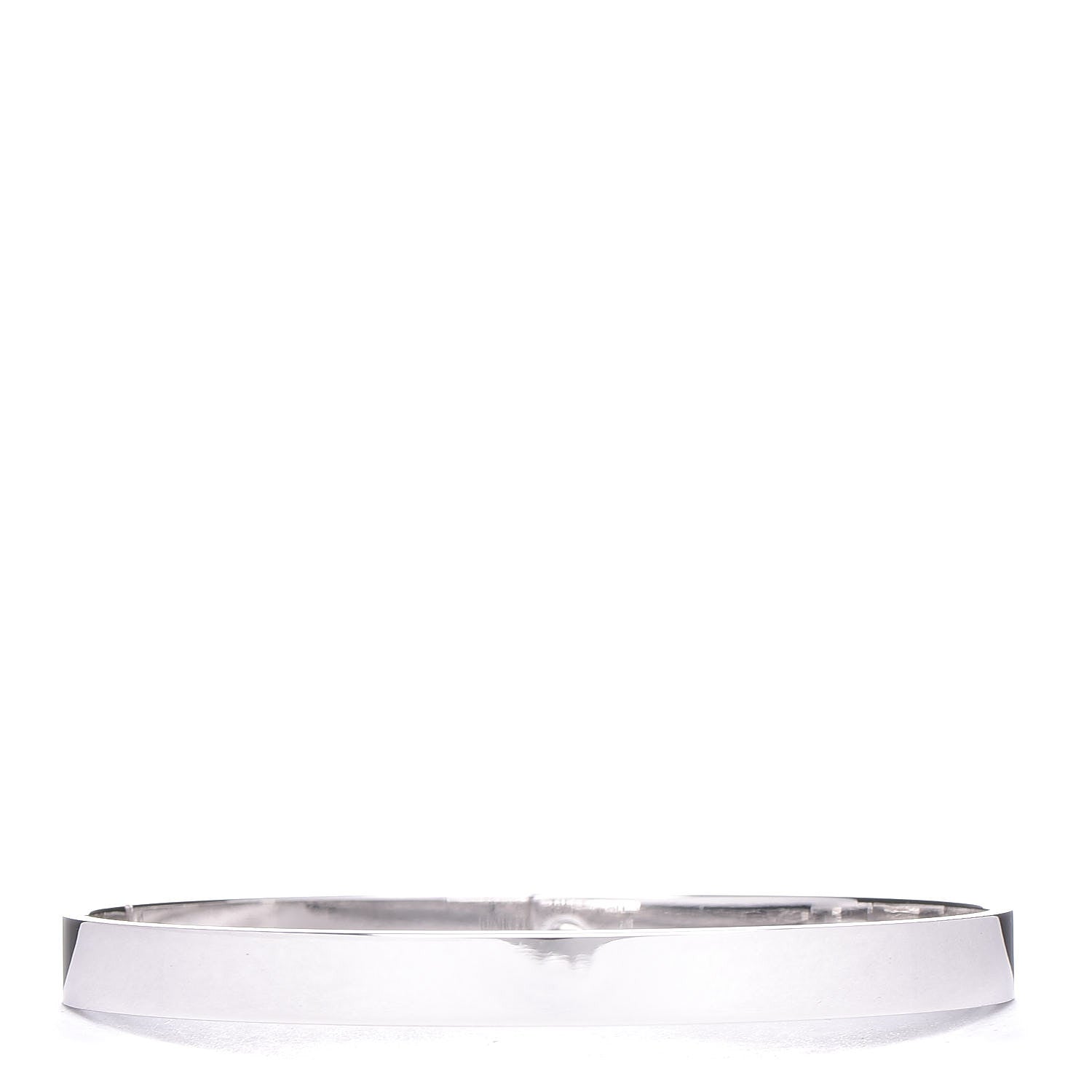 Hermes 18K White Gold Diamond PM Kelly Pave Bracelet SH 3 of 4