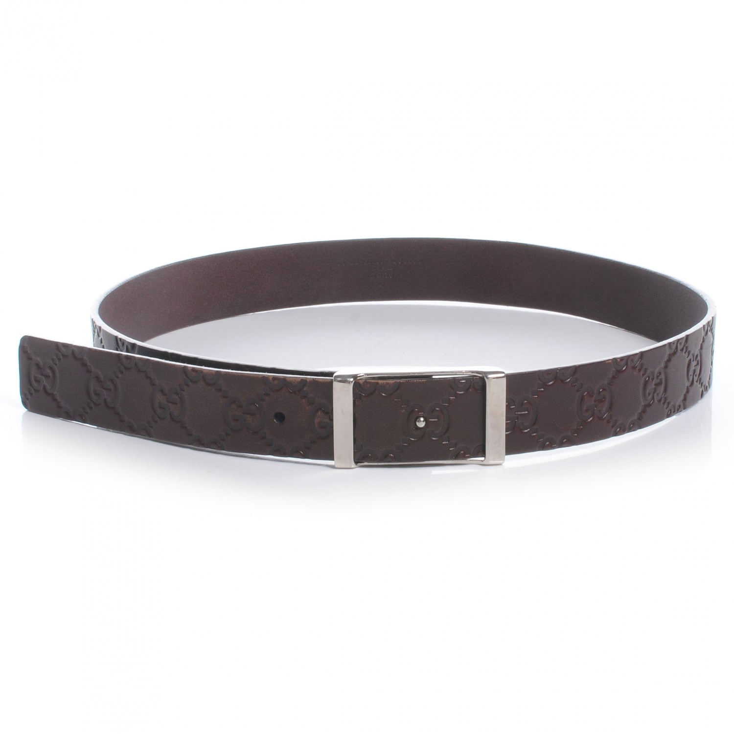 Gucci Guccissima Leather Belt 80 32 Brown 1 of 5