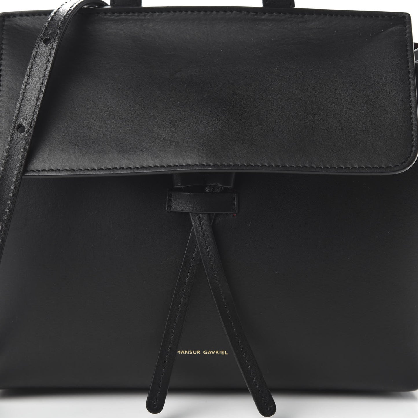 Calfskin Mini Mini Lady Bag Black Flamma