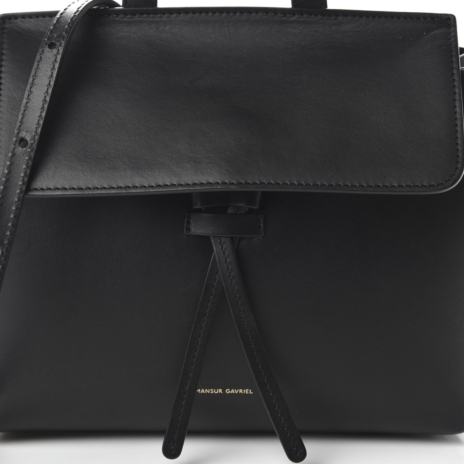 Mansur Gavriel Calfskin Mini Mini Lady Bag Black Flamma 9 of 9