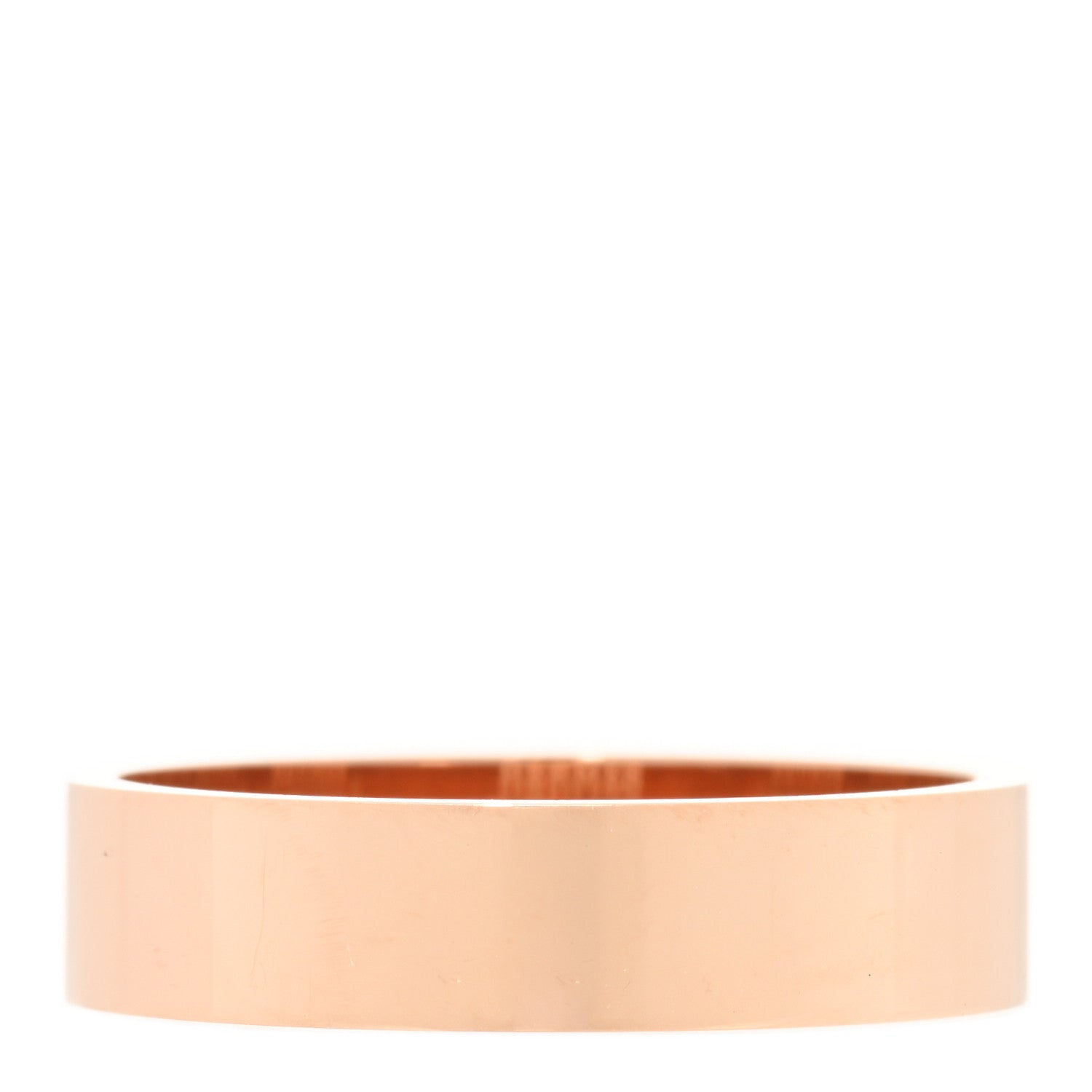 Hermes 18K Rose Gold Diamond PM Kelly Ring 59 8.75 3 of 5