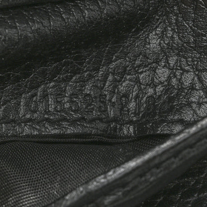 Gucci Dollar Calfskin Interlocking G French Wallet Black 7 of 7