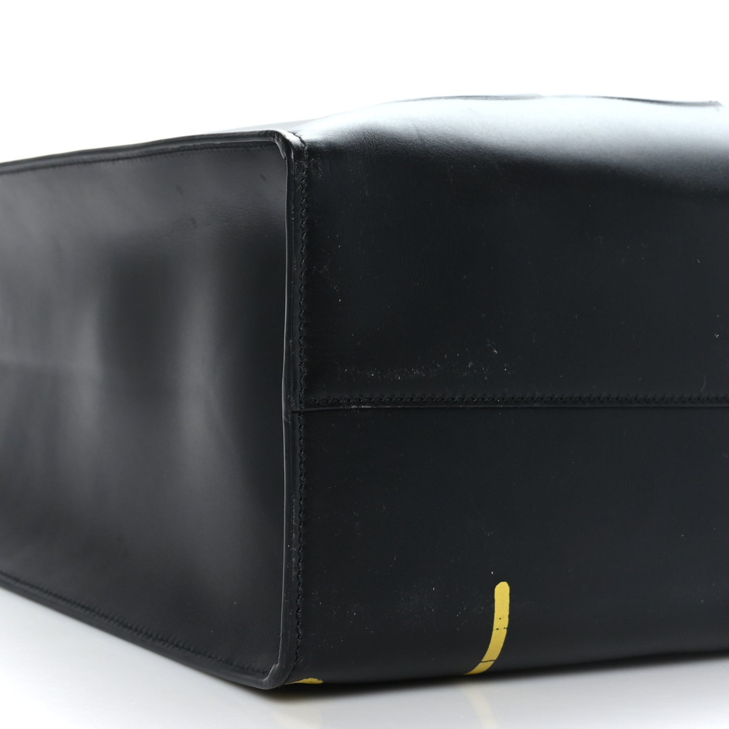 Calfskin GucciGhost Real Large XL Tote Black Yellow