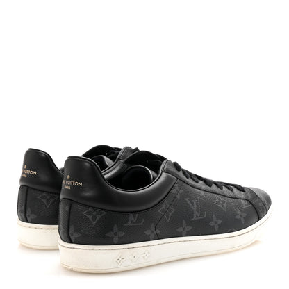 Louis Vuitton Calfskin Monogram Eclipse Luxembourg Sneakers Black 5 of 10