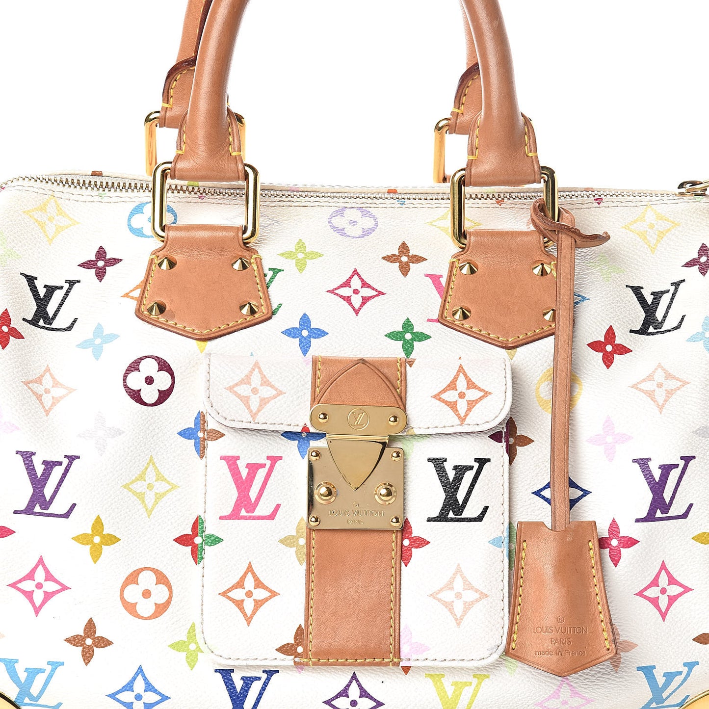 Monogram Multicolor Speedy 30 White