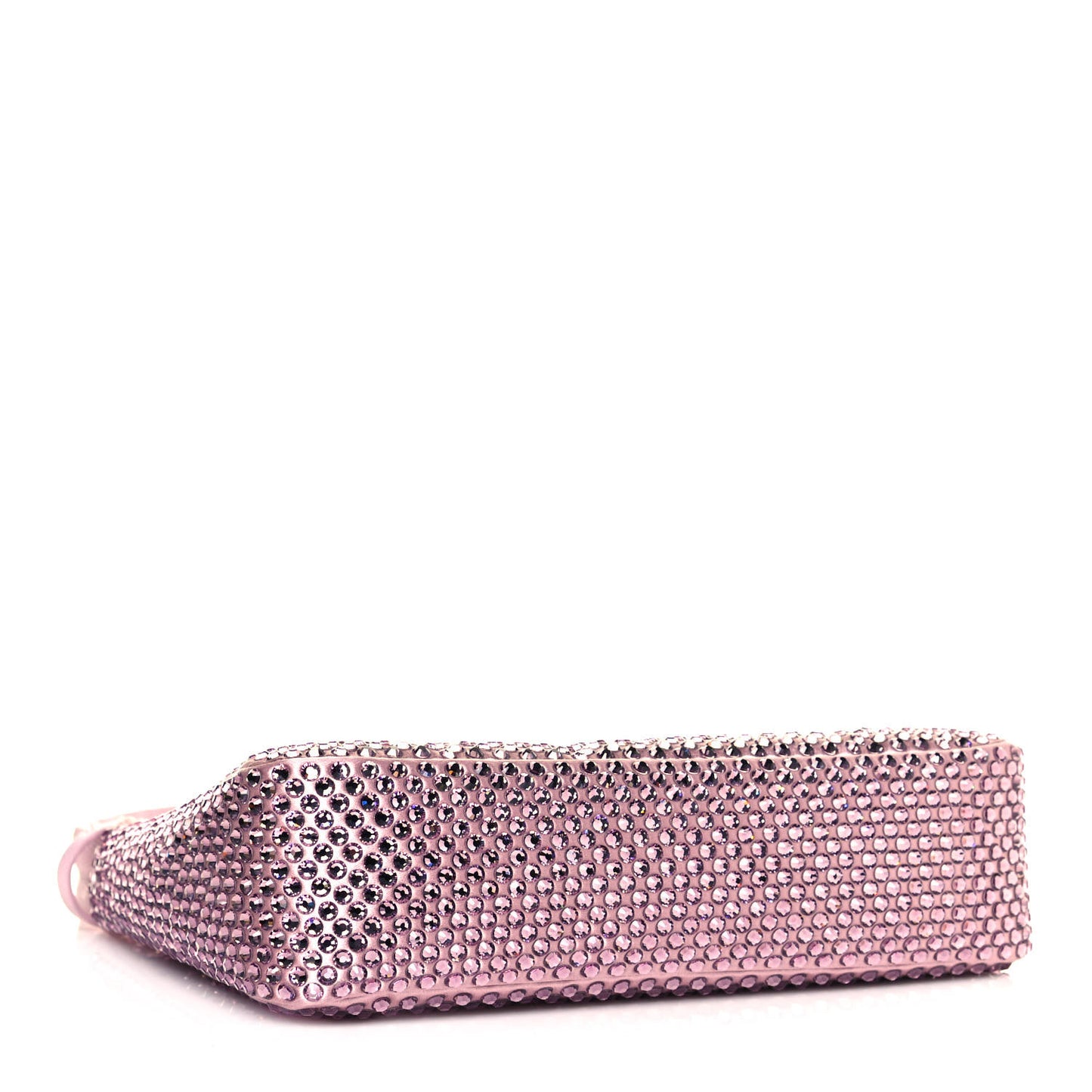 Satin Crystal Mini Re-Edition 2000 Bag Alabastro