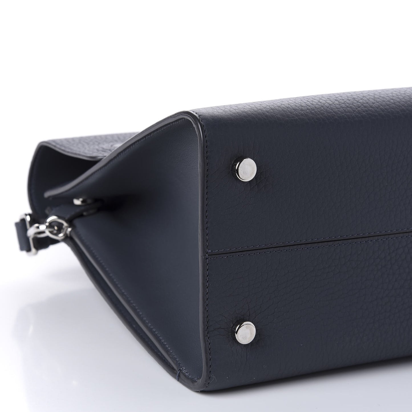 Calfskin Medium Diorever Flap Meteorite Grey