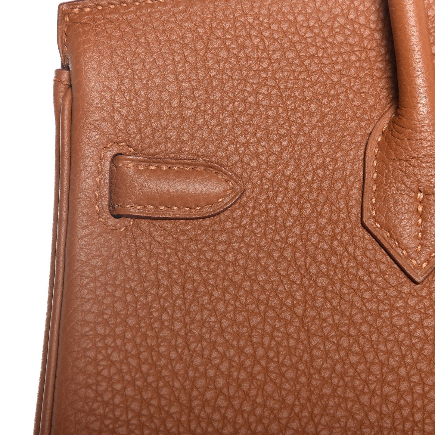 Togo Swift Officier Birkin 25 Gold Ambre