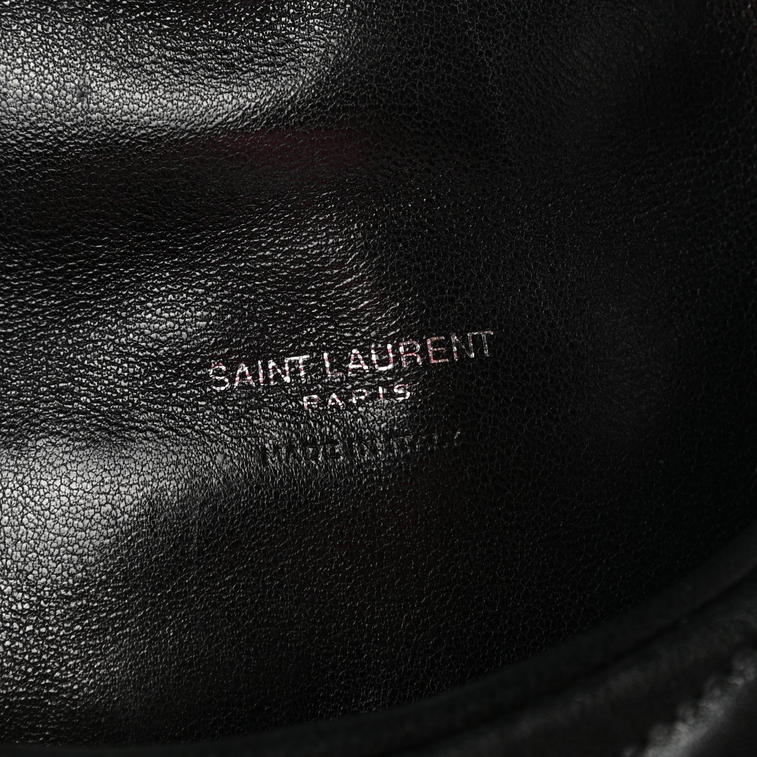 Saint Laurent Lambskin Monogram Loulou Puffer Pouch Clutch Black 7 of 8