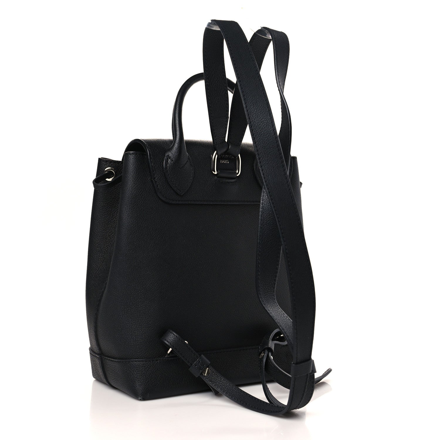 Louis Vuitton Calfskin Lockme Backpack Black 3 of 8